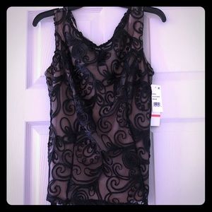 🆕 Onyx Nite Belted Lace Top